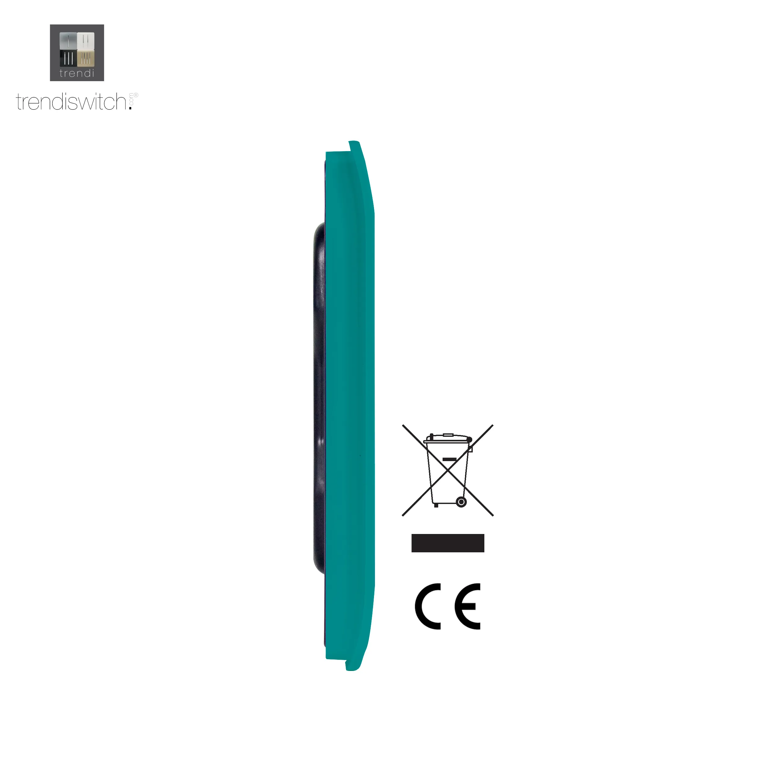 1 Gang Blanking Plate Bright Teal ART-BLKBT  Trendi Bright Teal